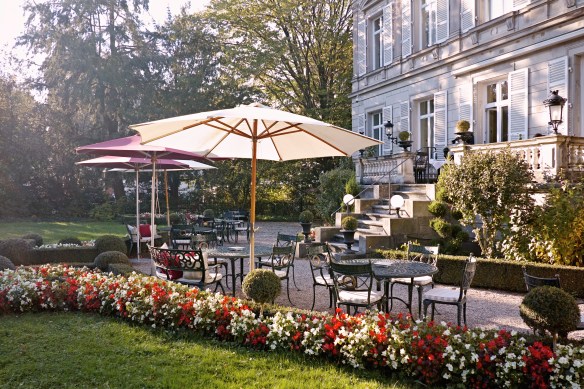 Garten des Hotels Belle Epoque in Baden-Baden auf kleinefeinehotels.com